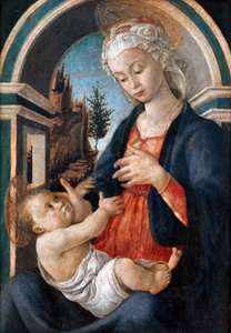 处女和儿童，c1444-1510 作者 桑德罗·波提切利（Sandro Botticelli）