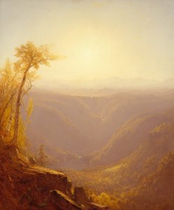 山中的峡谷 考特基尔丁香，1862年。 作者 桑福德·罗宾逊·吉福德