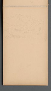 速写本，第08页：Carter Mountian，1859年。 作者 桑福德·罗宾逊·吉福德