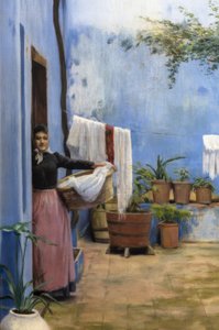 Der blaue Patio 作者 圣地亚哥·鲁西诺（SantiagoRusiñol）