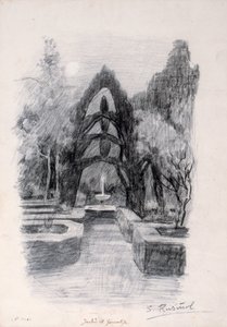 赫内拉利费宫花园 作者 圣地亚哥·鲁西诺（SantiagoRusiñol）