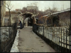 冬天的花园 作者 圣地亚哥·鲁西诺（SantiagoRusiñol）