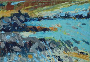 Abbey (acrylic on canvas) 作者 莎拉·海沃德