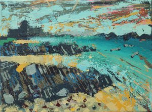 Abbey (acrylic on canvas) 作者 莎拉·海沃德