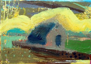 Iona chapel II (acrylic on canvas) 作者 莎拉·海沃德