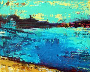 Sound of Iona (acrylic on canvas) 作者 莎拉·海沃德