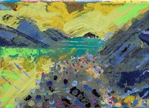 To the island (acrylic on canvas) 作者 莎拉·海沃德