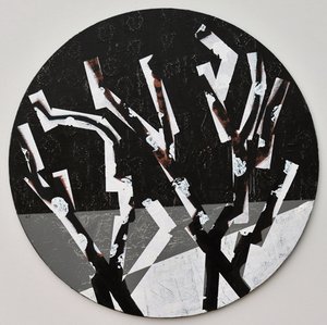 Twixt Heaven & Earth XI-B (acrylic on circular board) 作者 莎拉·海沃德