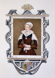 简·格雷夫人（1537-54）“女王伊丽莎白法院回忆录”中的“九日女王”肖像，于1825年出版（纸上水粉和水粉）