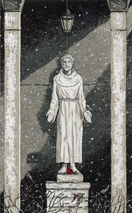 雪中的圣弗朗西斯，2023 年（绘画）