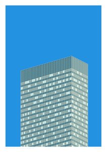 纽约市公园大道 390 号，2014 年（平面胶印画）