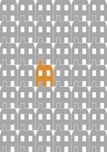 灰纸房子_大，2020 年（数字版） 作者 萨拉·埃文斯