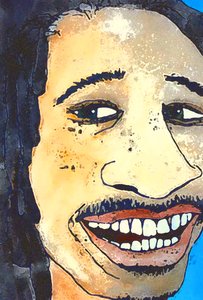 Rastaman, 2020,(ink on paper) 作者 莎拉·汤普森·恩格斯