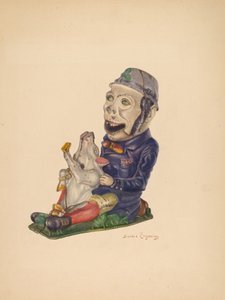 玩具银行：帕迪和猪，约1938年。 作者 萨尔基斯·埃尔加尼安