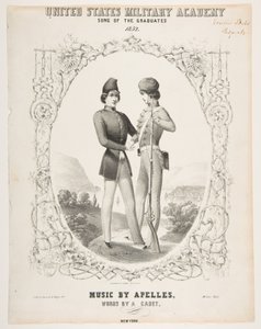美国军事学院：毕业生之歌，1852年。 作者 Sarony and Co