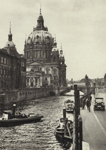 Berlin: Dom; Cathedral (b/w photo)