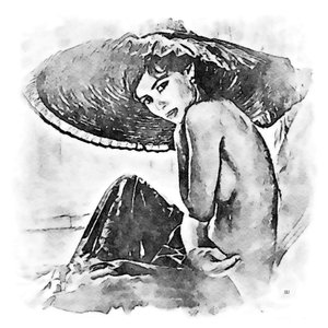 一顶大帽子的女人