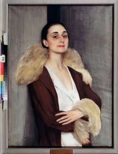 Melita Tchalokashvili 肖像，20 世纪（钢笔画） 作者 萨维利·阿布拉莫维奇·索林