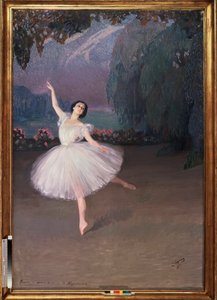 芭蕾舞女演员塔玛拉-卡尔萨维娜（1885-1978 年）的《茜尔菲德》（为芭蕾舞剧《茜尔菲德》而作） 作者 萨维利·阿布拉莫维奇·索林