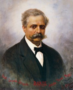 意大利文学评论家和历史学家弗朗西斯科-德桑克蒂斯（1817-83）的肖像，萨维里奥-阿尔塔穆拉的画作