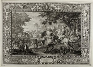 国王路易十四的军队在布鲁日运河附近击败西班牙军队 1667 年