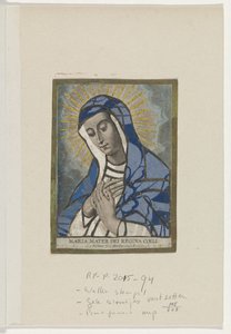 玛丽亚贴花印花
Maria Mater Dei Regina Coeli（物品上的标题） 作者 骂亚当斯。 bol值