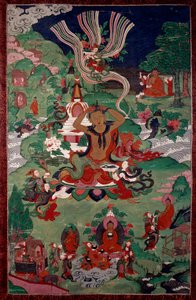 佛陀一生的片段：理发。 挂毯。 巴黎，吉美博物馆，国立亚洲艺术博物馆 作者 亚洲学校