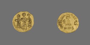 赫拉克利乌斯的Solidus（硬币），公元638年-公元641年（黄金）。