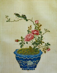 艺术中国：丝绸花鸟画。 匿名的 作者 学校中文