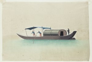 有三个船夫的船（绘画） 作者 学校中文