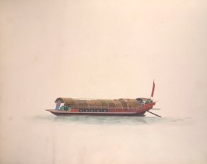 音乐船，约 1800-05 年（纸面水彩画） 作者 学校中文
