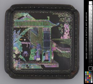 小盘子，18世纪末（漆器 作者 学校中文