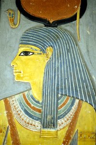 古埃及、壁画/雕刻、伊希斯女神、生育女神、霍伦希布墓、底比斯贵族墓（照片） 作者 埃及学校