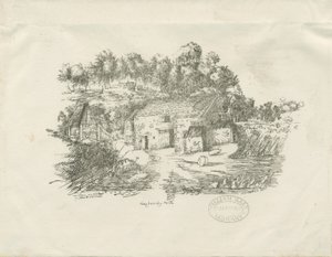 Biddulph - Knypersley Mill: 石版画（虚线），[约1826年] （印刷品 作者 学校英语