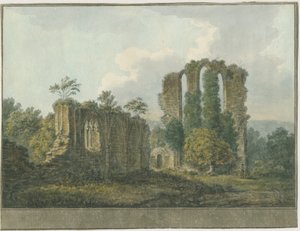 克罗克斯登修道院：水彩画，nd [1805]（绘画） 作者 学校英语