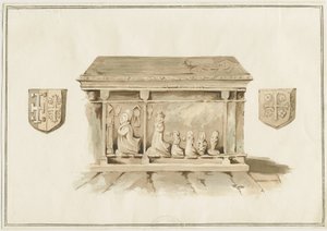 Eccleshall教堂-Bentham主教墓：水彩画，nd [？19th cent]（绘画） 作者 学校英语