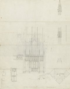 利奇菲尔德大教堂的内部-雷雷多斯到坛：笔绘图，nd [c 1780]（绘图） 作者 学校英语