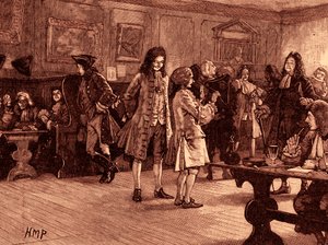 安妮女王统治时期的伦敦咖啡馆（印刷品） 作者 学校英语