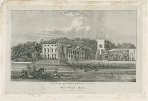 Okeover Hall - 石版画，nd [约1839] (印刷品) 作者 学校英语