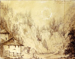 拉德施塔特，风景（纸上水笔画） 作者 学校英语