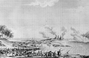 拿破仑-波拿巴（Napoleon I Bonaparte）领导的埃及战役（远征）（1798-1801）。 作者 法语学校