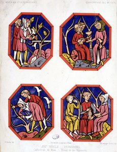 Corporation des vignerons - 曼斯大教堂酿酒师的彩色玻璃 作者 法语学校