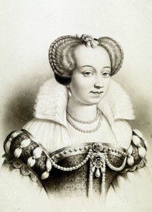瓦卢斯的玛格丽特，又称玛格特女王（1553-1615）的肖像，纳瓦拉女王，亨利四世的第一任妻子。