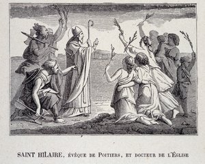 圣希莱尔（Saint Hilaire），普瓦提埃（Poitiers）的前卫，教会博士，死于367年。 作者 法语学校