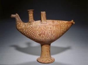 几何鸟阿斯科斯，约公元前 700 年（陶器） 作者 希腊语学校