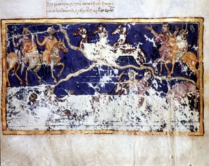 10世纪初希腊手稿《约伯记》中对启示录的表述。Bibl.威尼斯的Marciana图书馆。 作者 希腊语学校