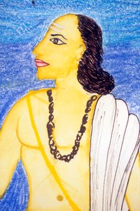 阿里亚巴塔（纸面水彩画） 作者 印度学校