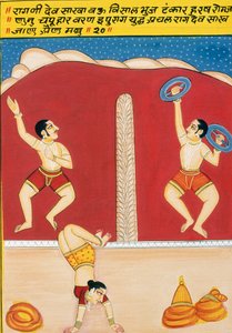 纸上微型绘画，Dev Shakha，Nathdwara 学校 作者 印度学校