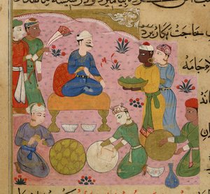 为 Ghiyath al-Din 苏丹准备槟榔，选自《Ni
