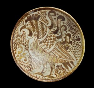 碟子，九世纪（多彩光泽）
